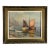 Early 20th Century Painting Oil on Canvas “Two Ships Off the Beach” Signed Lower Left For Sale