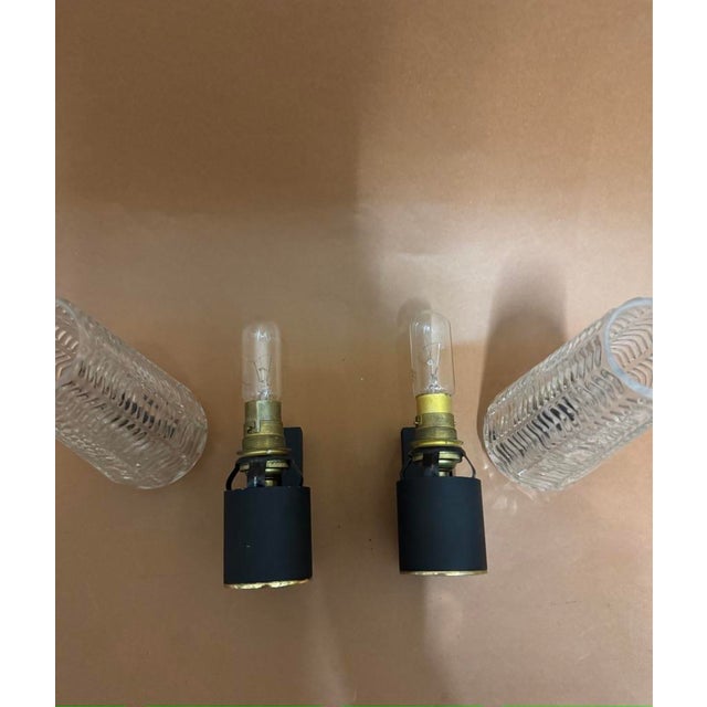 Metal Brass Wall Lights from Arlus House, France, 1960, Set of 2 For Sale - Image 7 of 10