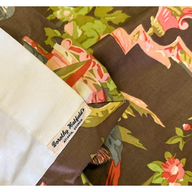 Vintage Custom Venetian Style Polished Cotton Window Treatments - 6 Pieces For Sale - Image 12 of 12