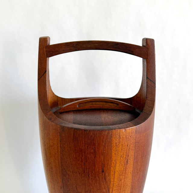 Wood 1950s Early Dansk “Congo” Teak Ice Bucket / Champagne Cooler, Jens Quistgaard For Sale - Image 7 of 12