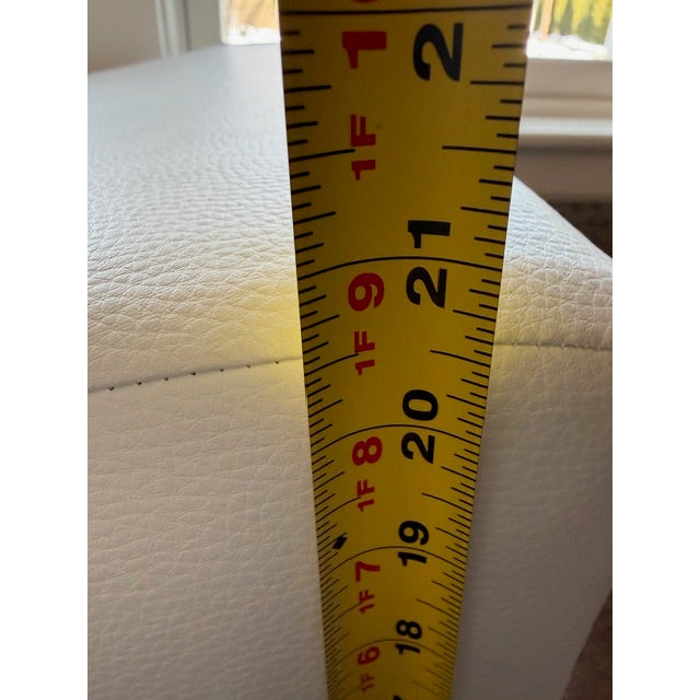 Brueton Undulatus Bench Custom White Leg For Sale - Image 12 of 12