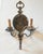 Metal Silver Double Arm Vintage Sconces - Early 20th Century. Salvaged From a Renovation. For Sale - Image 7 of 7