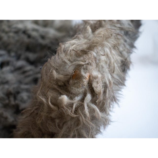 1970s 1970s Bruno Mathsson “Pernilla 3” Chaise Lounge, Sheepskin, Original Condition For Sale - Image 5 of 8