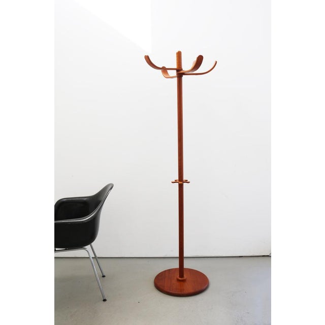 Aksel Kjersgaard Freestanding Coat Rack Teak - Made in Denmark, 1960s Height 175cm, Diameter 54cm Good condition with only...