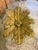 Lotus Flower Dining Table in Wood Carved with Gold Leaf and Octagonal Top in Ground Glass, 1970s For Sale - Image 10 of 11
