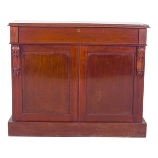 Vintage English Sideboard with Two Doors, 1920s For Sale