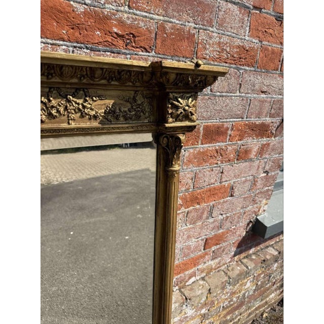 W: 138cm (54.3")H: 133cm (52.4")D: 10cm (3.9") An Impressive large Antique English 19th Century carved wood & gesso gilt...