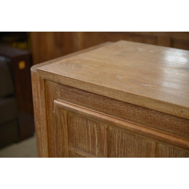 Whitewashed Oak Buffet by Maurice Rinck, 1940s For Sale - Image 3 of 17