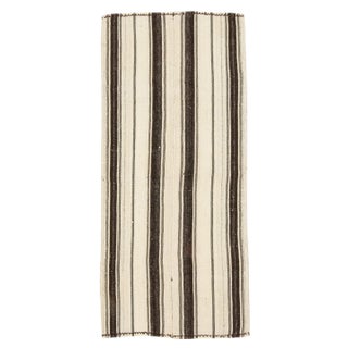 1960s Vintage Striped Turkish Kilim Rug- 2′6″ × 5′6″ For Sale