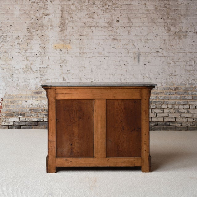 1850s French Louis Philippe Period Marble Top Commode For Sale - Image 4 of 9
