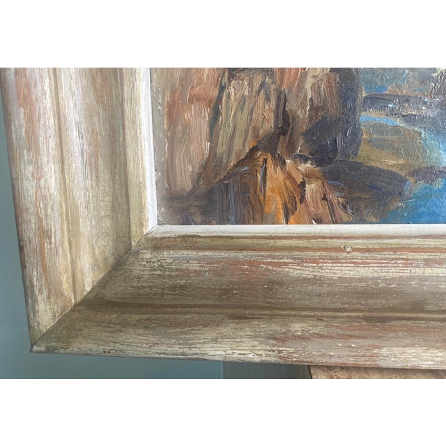 Paint Fred Pye Well-Listed Artist Original Early Seascape Painting Bald Head For Sale - Image 7 of 15