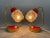 Set of 2 vintage table lamps made in style of Helena Tynell. Bulb: 1 x E25-E27. Up to 250V (Europe/UK Standard).The wiring...
