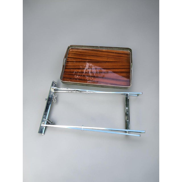 Vintage Folding Side Table with Removable Tray, 1970s For Sale - Image 9 of 10