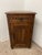 Vintage Welsh Style End Table Cabinet With Drawer and Carved Panel Door For Sale - Image 4 of 9