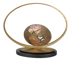 Carmello Cappello, Sculpture on Base, 1974, Bronze & Marble
