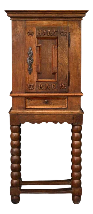 Baroque Tobacco Cabinet in Oak