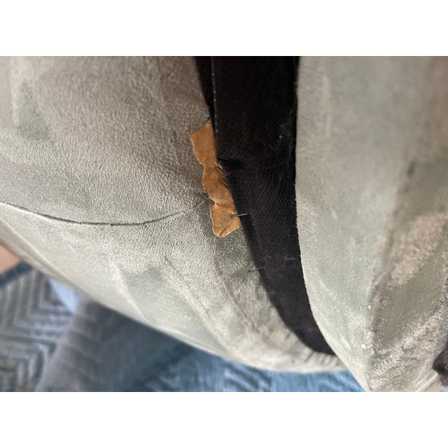 1970s Milo Baughman for Thayer Coggin Curved Swivel Sofa - Original Fabric For Sale - Image 12 of 12