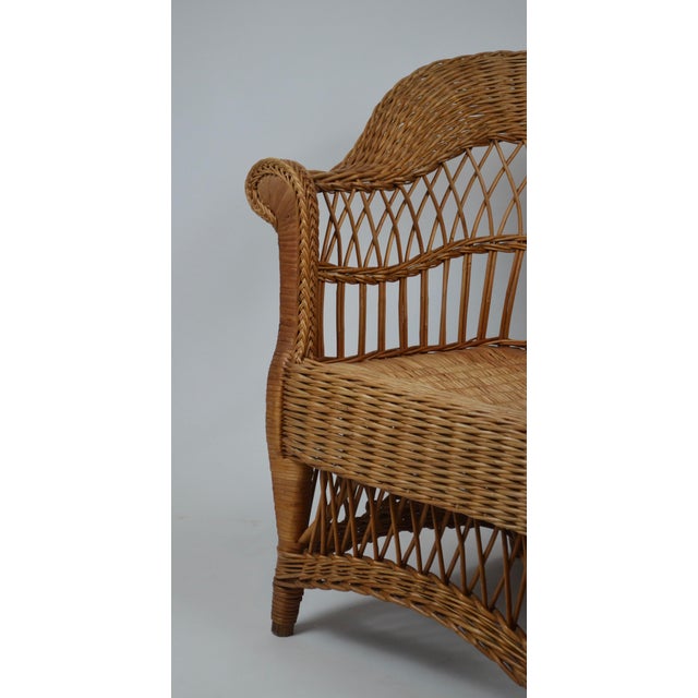 20th Century Wicker Armchairs with Rolled Arms, 1920, Set of 2 For Sale - Image 17 of 18