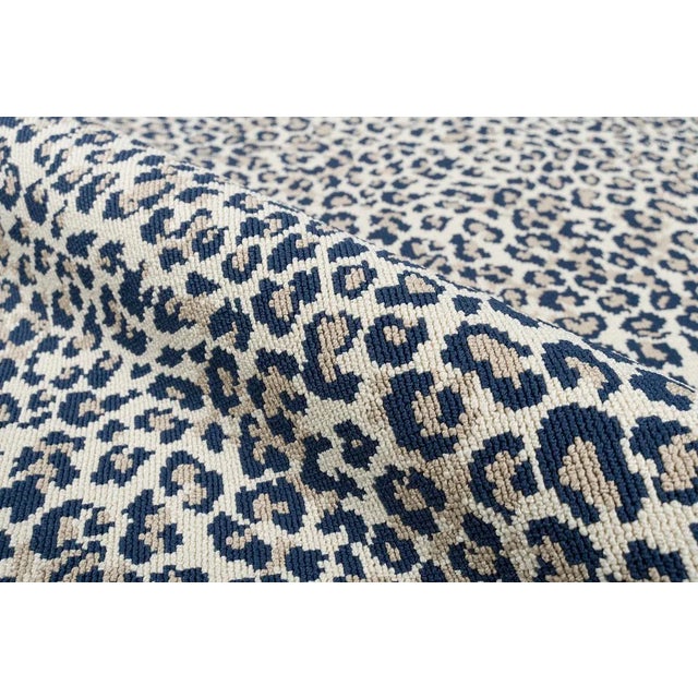 Textile Stark Wildlife Rug, Cobalt, 2'6" X 12' For Sale - Image 7 of 8