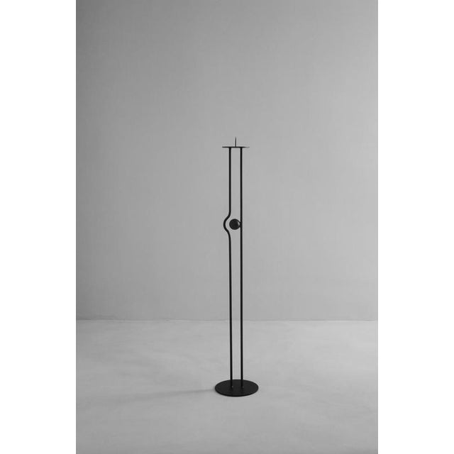 Ritual Candleholder II by Valeria Vasi Materials: Iron Dimensions: Ø 7 x H 109 cm. Inspired by medieval ironwork once...