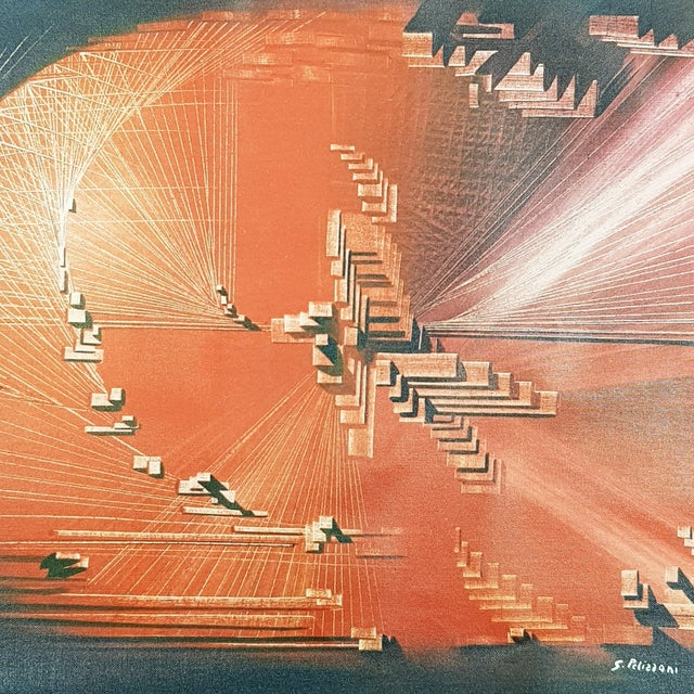 Gianfranco Pelizzoni, Stacco Nel Tempo, Large Print on Canvas For Sale - Image 11 of 11