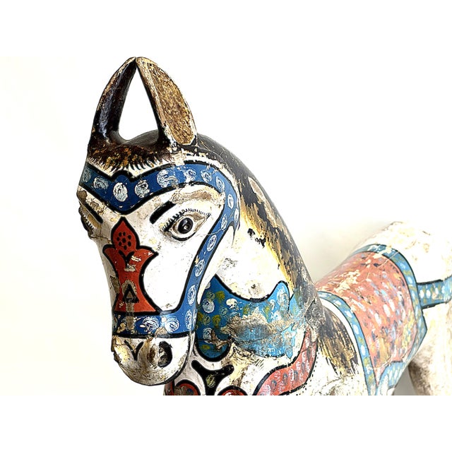 This Carousel Horse can be a focal point & will make everything more beautiful! This child-sized standing horse fits well...