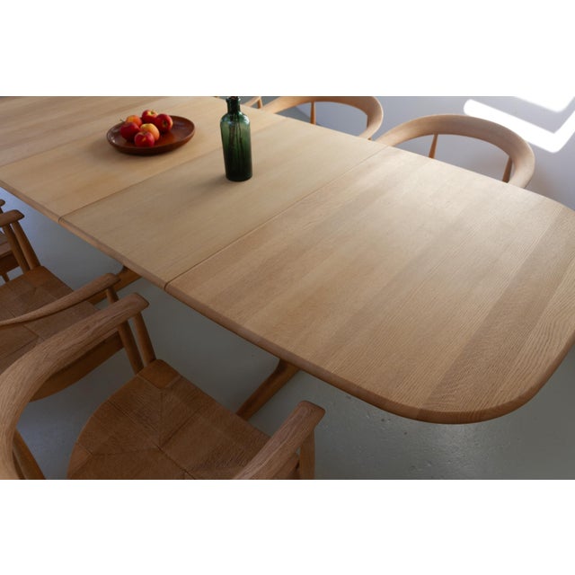 Danish Modern Oak Extendable Dining Table by Gangsø Møbler, 1970s For Sale - Image 17 of 18