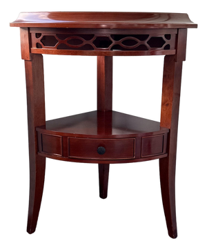 Bombay & Co. Triangle Corner Table With Drawer