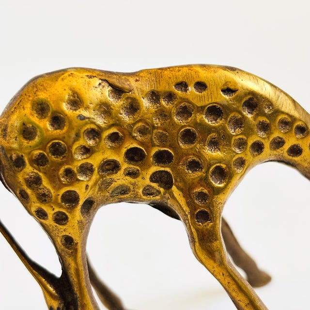 Vintage Brass Giraffes - Set of 2 For Sale - Image 9 of 10