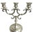 Metal Baldwin Three Arm Candlelabra Candle Holders - a Pair For Sale - Image 7 of 8