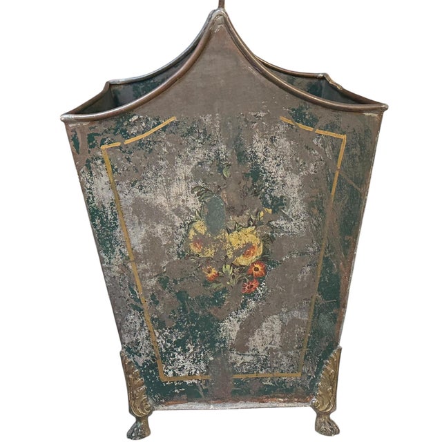 Antique American Country Tole Magazine Rack For Sale In Los Angeles - Image 6 of 6