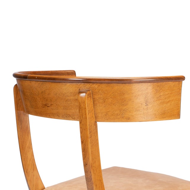Austrian Biedermeier Beechwood and Mahogany Klismos Side Chair, Circa 1830 For Sale - Image 10 of 14