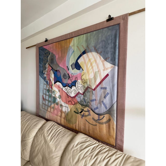 This piece called "Interlude", is a bold and sophisticated large-scale textile composition that merges painting, collage,...