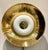 Original $2970, stylish Revelation Modern Brass and Alabaster Vice Versa LED Wall Sconces Pair, showroom floor samples