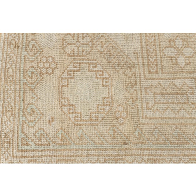 Vintage Circa 1940 Turkish Oushak Rug 5ft 9in X 7ft 5in For Sale - Image 10 of 15