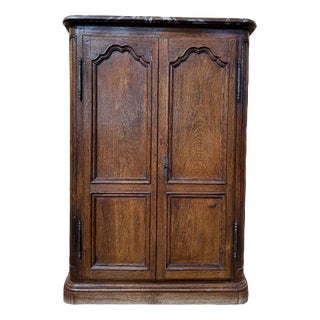 Small Louis XIV Style Cabinet in Oak For Sale