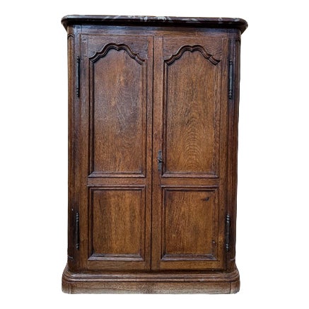 Small Louis XIV Style Cabinet in Oak For Sale