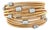 18k Bicolor Gold and Diamond Wrap Bangle Bracelet For Sale