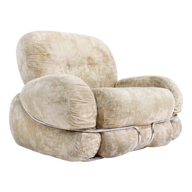 Vintage Okay Armchair by Adriano Piazzesi, Italy, 1970s For Sale