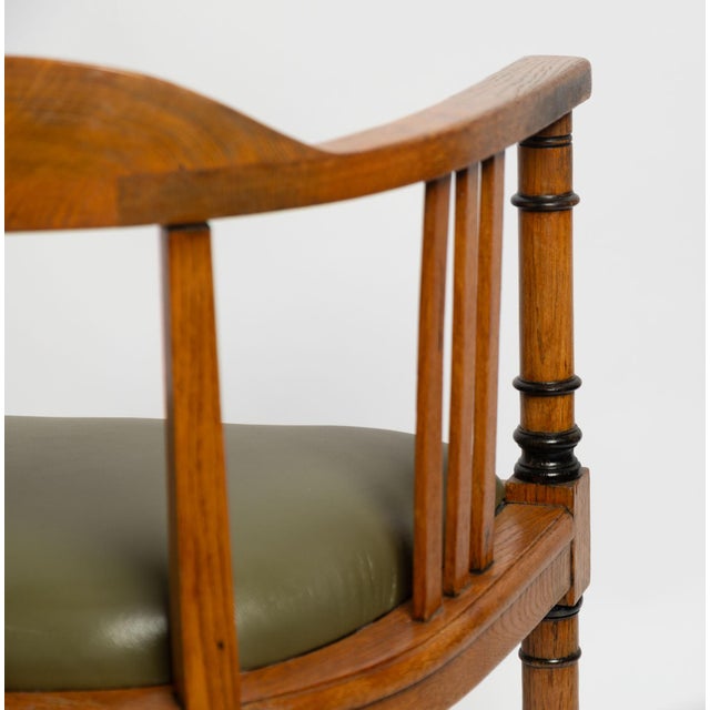 French Oak Armchair, 1890s For Sale - Image 3 of 9