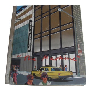 1968 " The Machine" Moma Catalogue 1st Edition Stamped Aluminum Covers Book For Sale