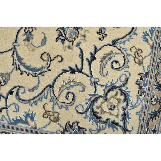 Nain Rug 6’4” X 6’10” Ivory Wool Vintage Traditional Hand-Knotted Carpet For Sale - Image 4 of 14