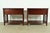 Baker Furniture Historic Charleston Chippendale Carved Mahogany Rolling Buffet Servers, Pair For Sale - Image 10 of 11