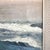 Folk Art 1930's Oil Painting of Waves Crashing on a Shore, Signed Folk Art Style Ocean Oil Painting For Sale - Image 3 of 10