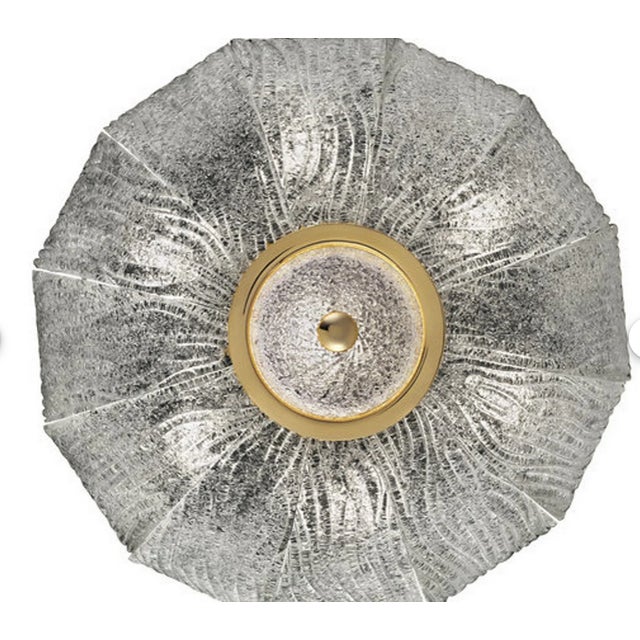 Gold Murano Glass Ceiling Light from Barovier & Toso, 1970s For Sale - Image 8 of 10