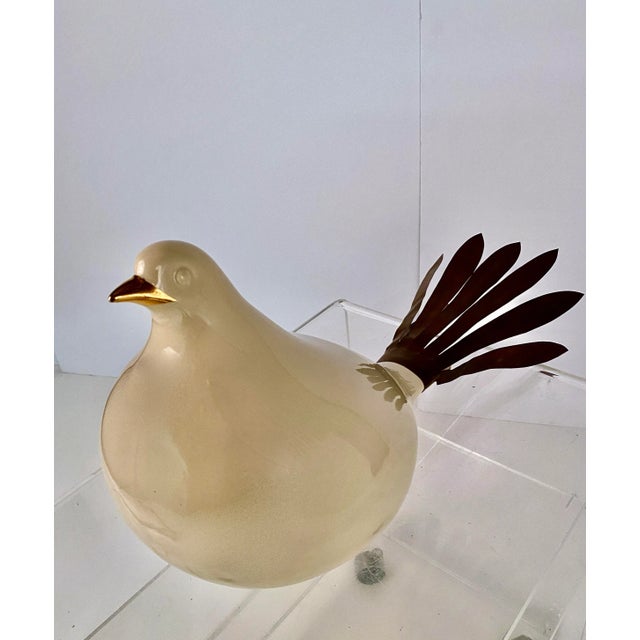 Cream Loren Marsh Dove Sculpture For Sale - Image 8 of 11