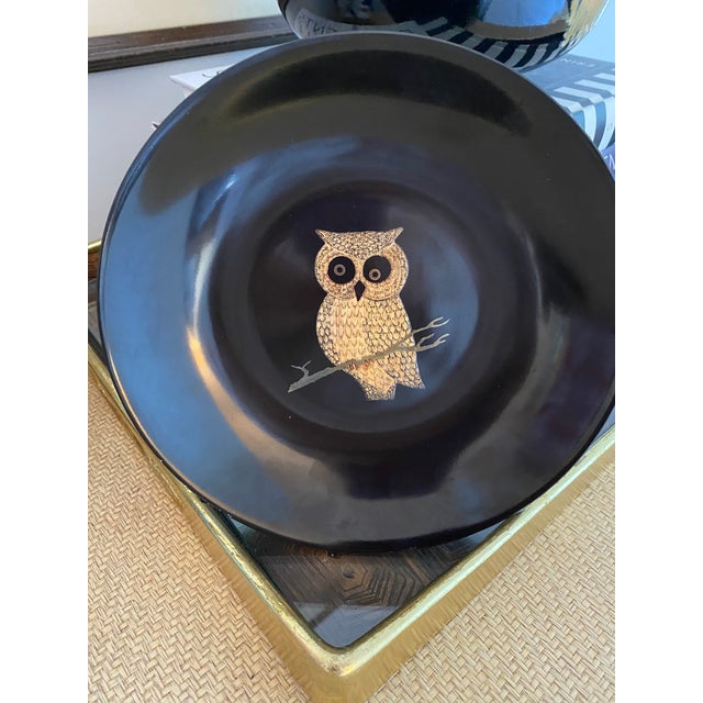 Vintage Couroc Owl Bowl For Sale In Savannah - Image 6 of 7