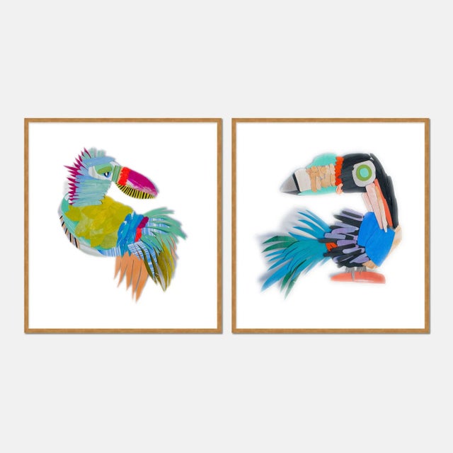 DESCRIPTION: Zazu & Diablo by Melvin G in Gold Framed Paper, Small Art Print SPECIFICATIONS: Type: Framed Paper....