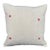Turkish Hemp Pillow Cushion Natural Beige Red Cushion Cover 20"x20" For Sale