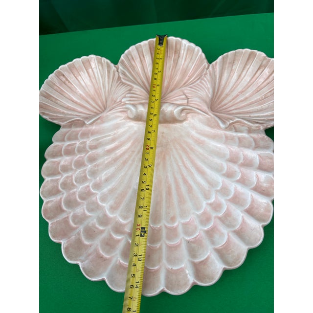 1970s Pink Shell Design Dish Collection For Sale - Image 9 of 9